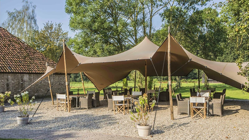 Buitenterras, overkapt